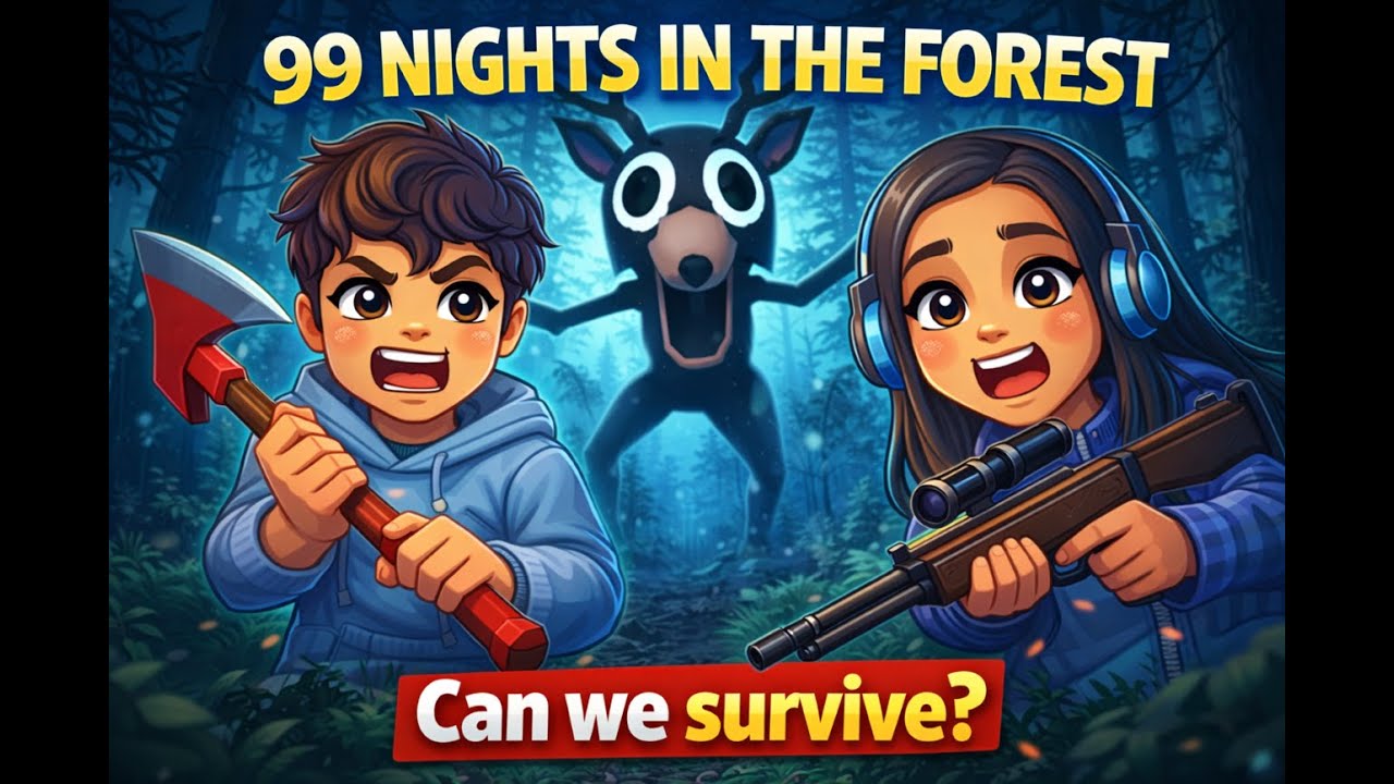 Roblox: Surviving 99 Nights in the Forest! 😨
