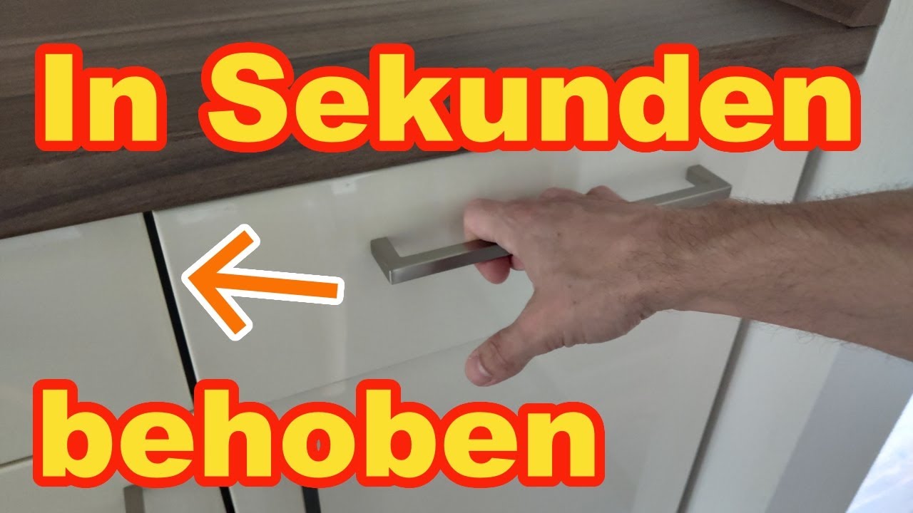 Schublade klemmt und l&auml;sst sich nicht mehr &ouml;ffnen - DAS kannst du tun