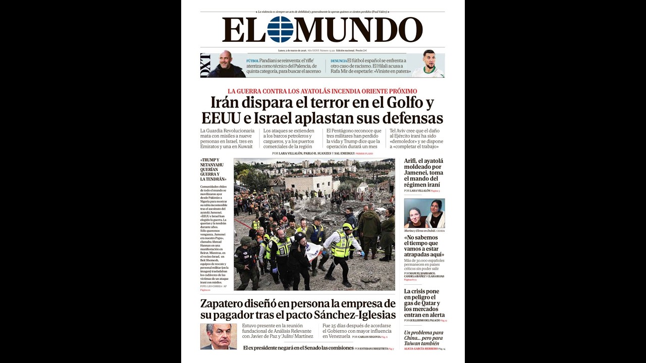 PRENSA CANALLA: bombardeada y asesinada su población, pero es Irán el que 