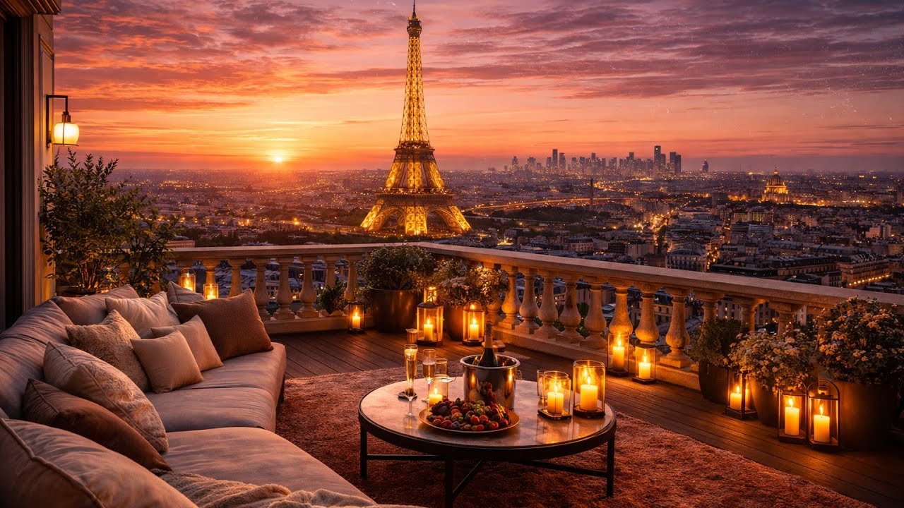 Romantic Dinner Jazz Saxophone 🎷 | Smooth Jazz Evening in Paris | Relax & Unwind
