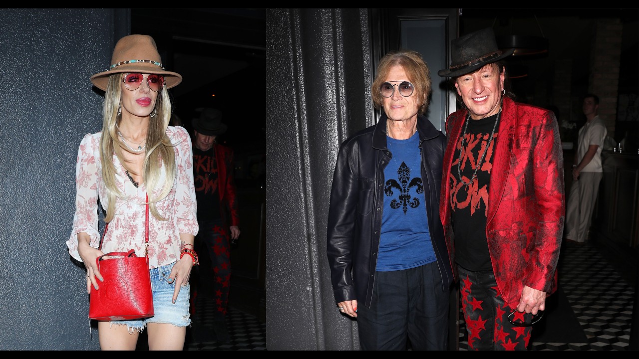 Singers And Musicians Richie Sambora, Glenn Hughes And Orianthi Grab Dinner at Craig's in WeHo!