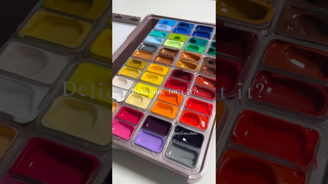 Himi Jelly Acrylic Paints✨ #unboxing #art #diy #new #shorts #painting #satisfying #acrylicpainting