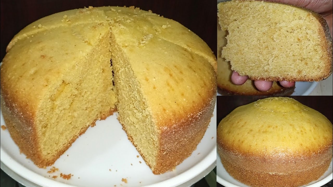 గోధుమ పిండితో స్పాంజ్ కేక్ 😋 ఒవేన్ లేకుండా | Sponge Cake With Wheat Flour | Atta Cake Without Oven