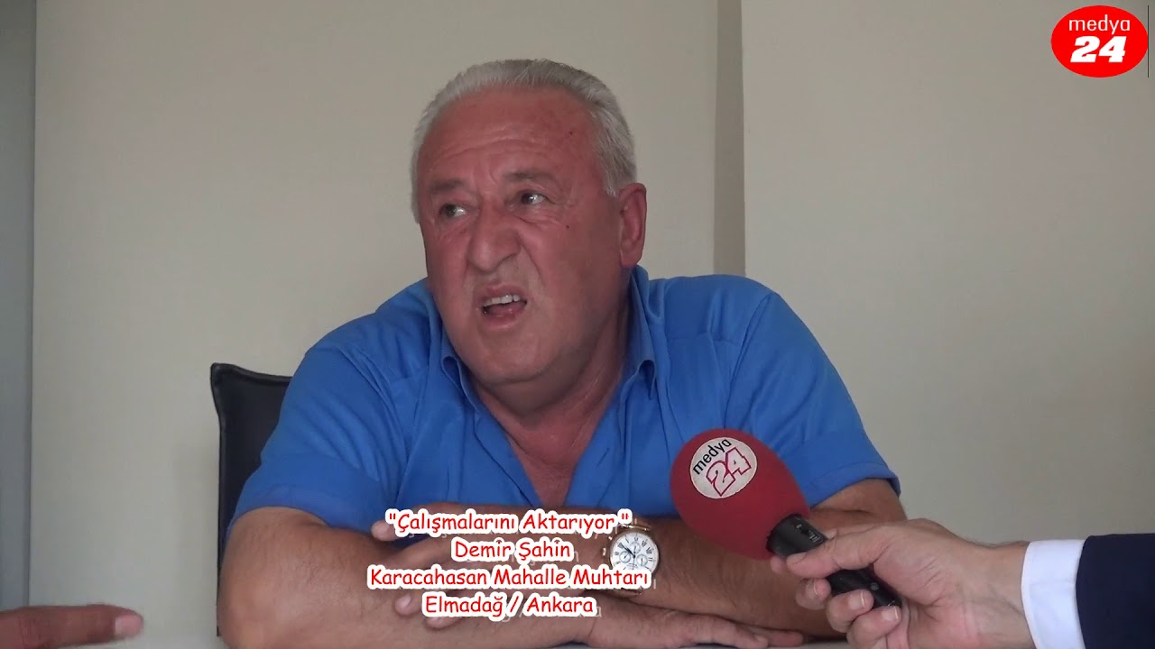 Karacahasan Mahalle muhtarı Demir Şahin, çalışmalar tüm hızıyla sürüyor