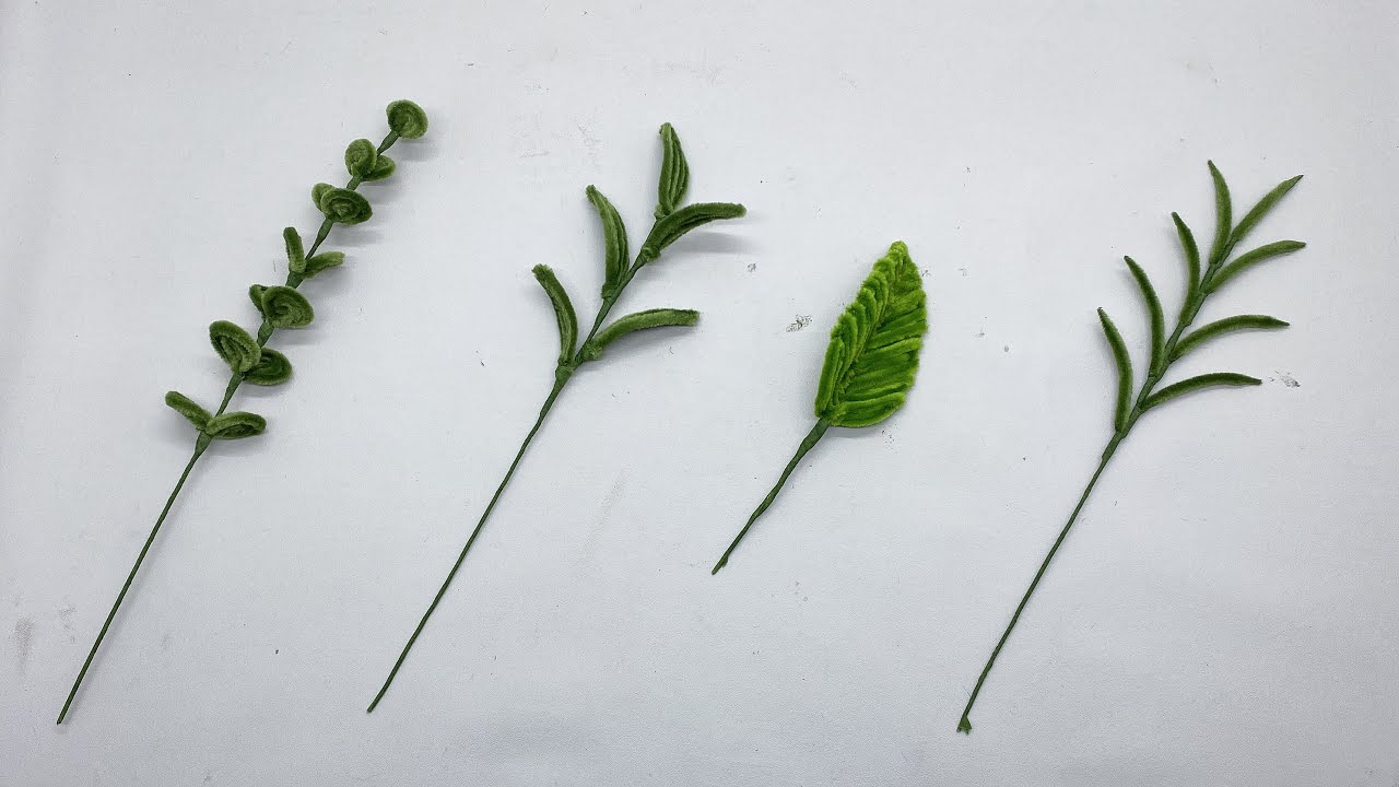 DIY | Cara Membuat Daun Dari Kawat Bulu Mercy Yang Mudah