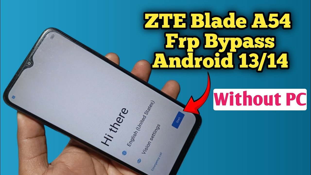 Zte Blade A54 Frp Bypass Android 13/14 Without PC 2025