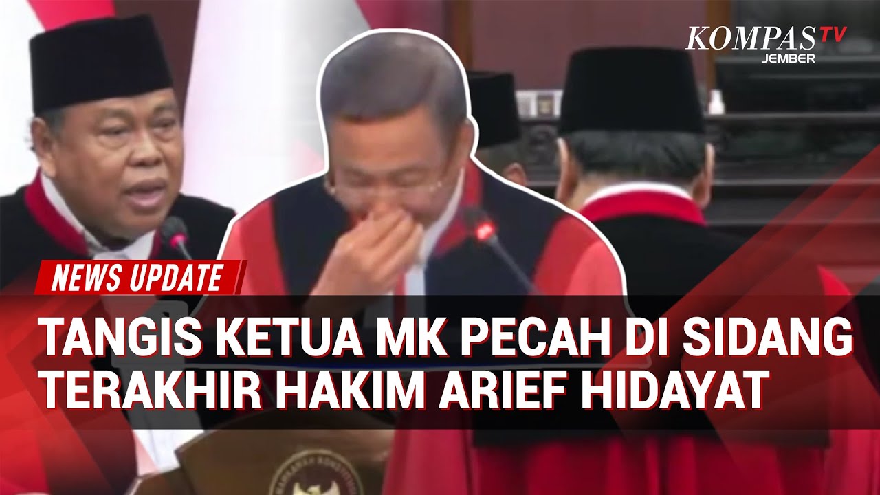 Tangis Ketua MK Pecah! Momen Haru Arief Hidayat Tutup 13 Tahun Pengabdian