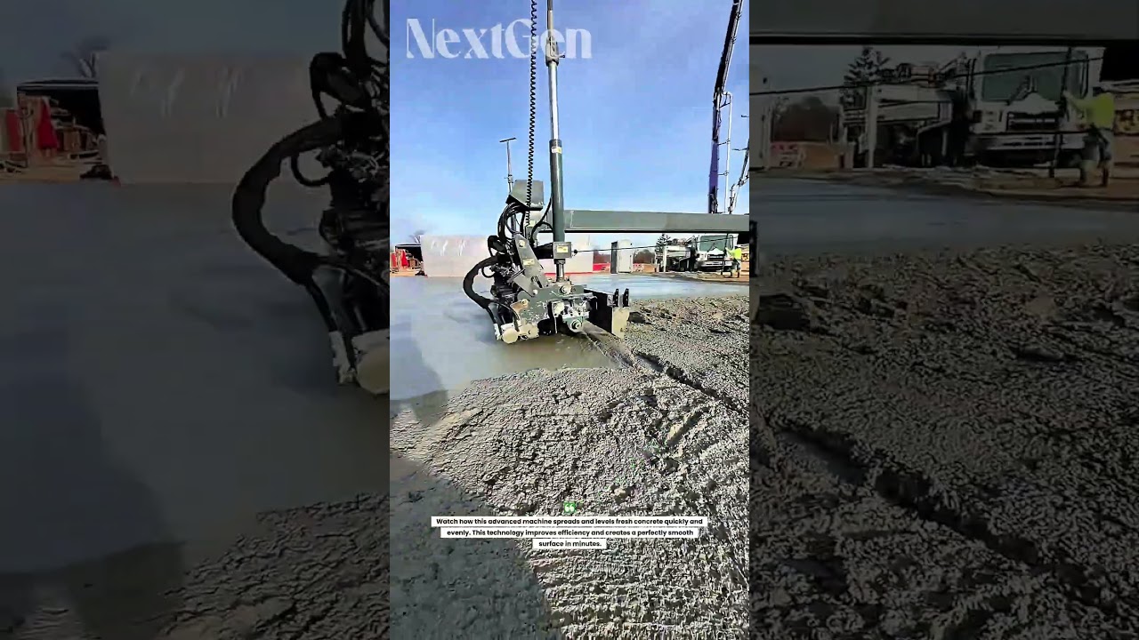 Amazing Automatic Concrete Leveling Machine &ndash; Perfect Smooth Finish!