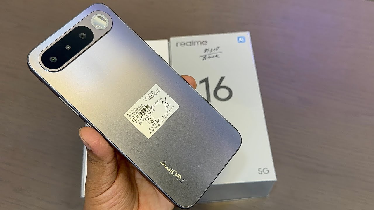 Realme 16 5G Air Black Unboxing, First Look & Review 🔥 | Realme 16 5G Price,Spec & Many More 
