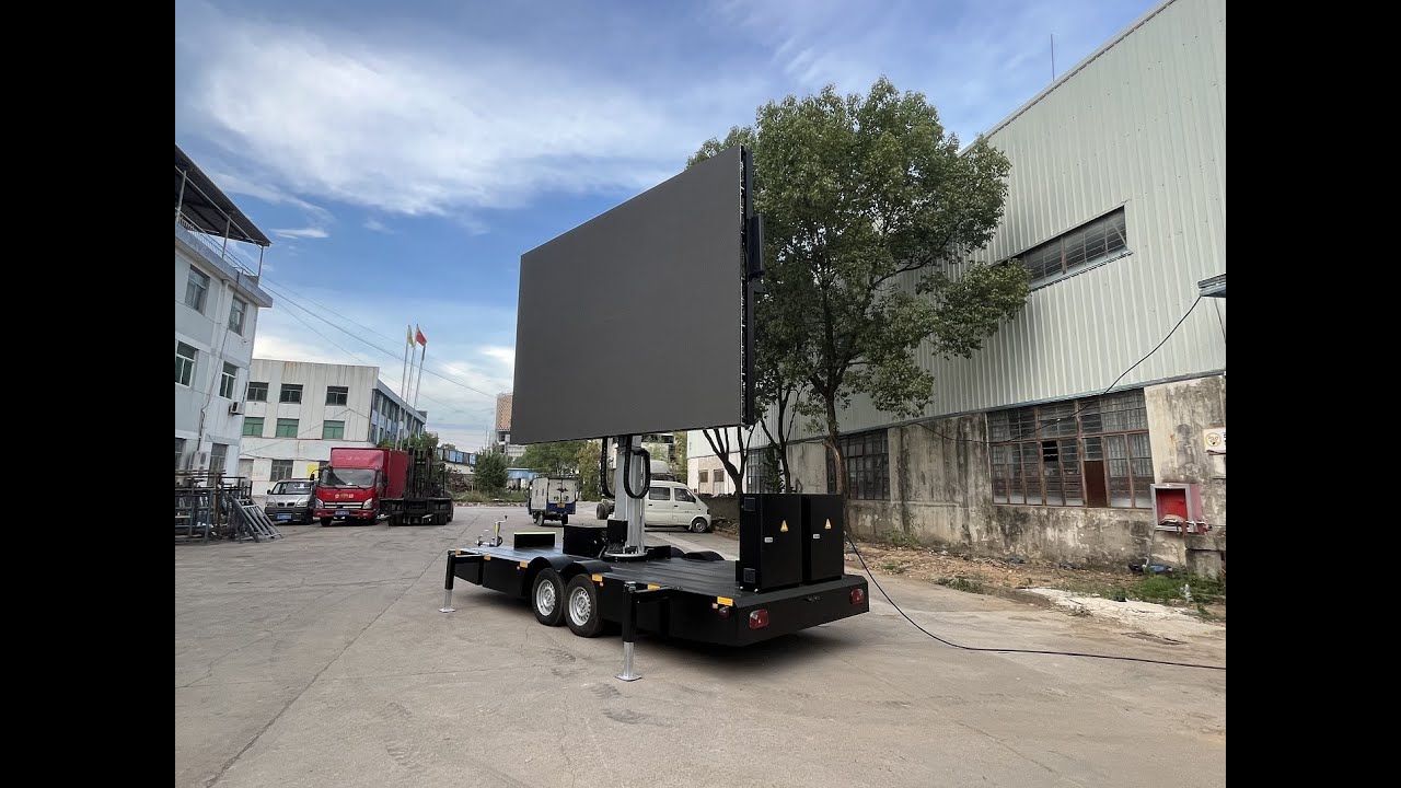 EF12 12sqm mobile LED trailer for outdoor adverstiing