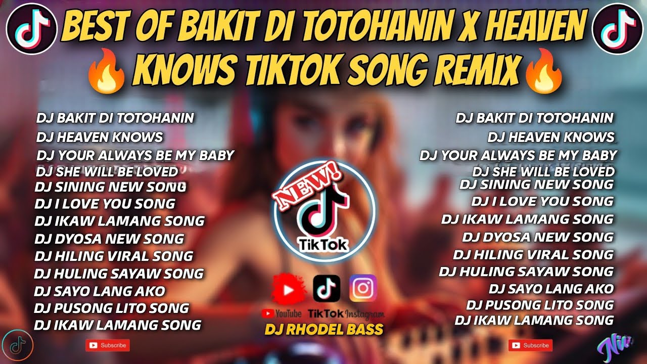 🔥BEST OF NOVEMBER TREND SONG BAKIT DI TOTOHANIN X HEAVEN KNOWS TIKTOK VIRAL REMIX/DJ RHODEL BASS🔥