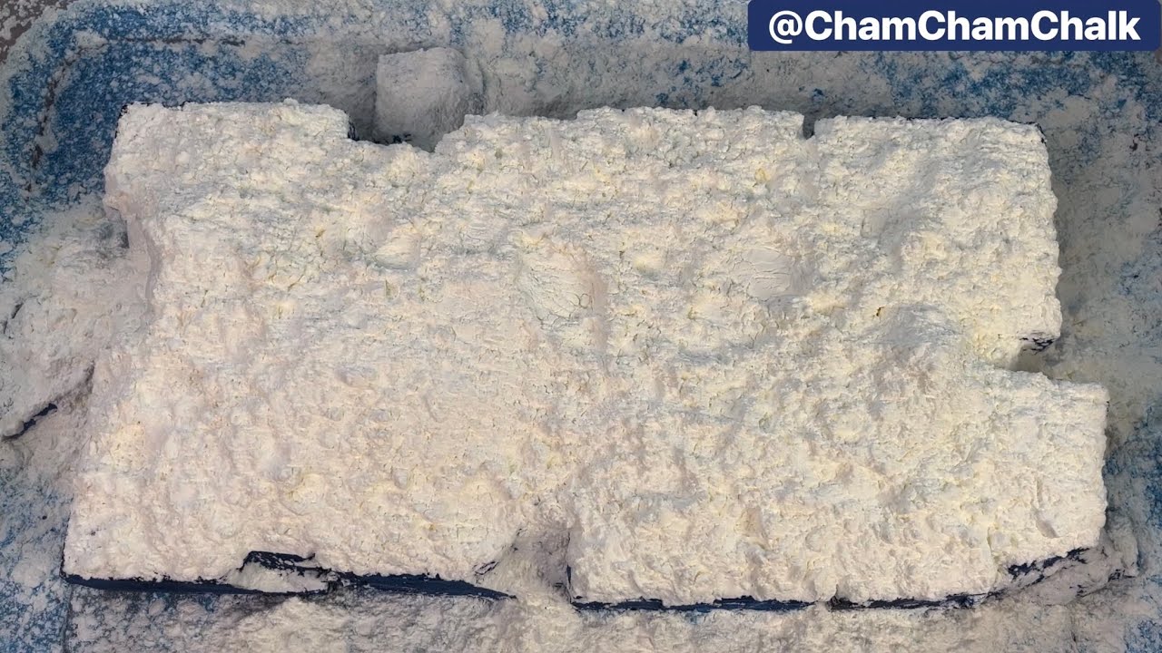 Happy Birthday @Nancy_819 🥳| Blue Dyed BSN Topped W/ Cornstarch 🤍💙| Dusty| ASMR |+ Sifting