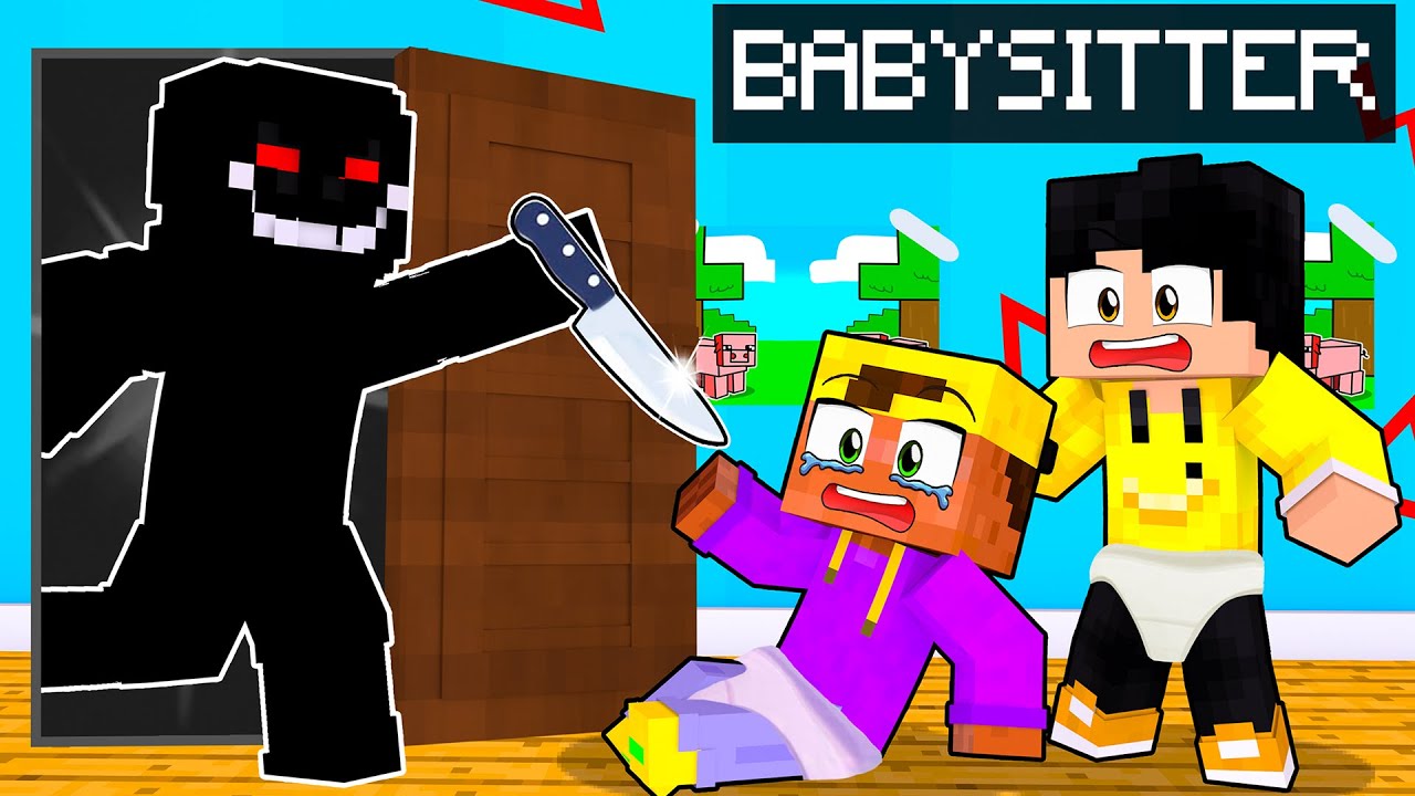 BÖSER BABYSITTER jagt uns in Minecraft!