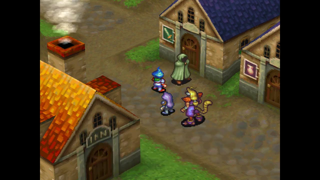 Breath Of Fire 3 (PS1) Hard Mode - Part 3 - Ghost Mansion/Balio and Sunder/Mt.Myrneg