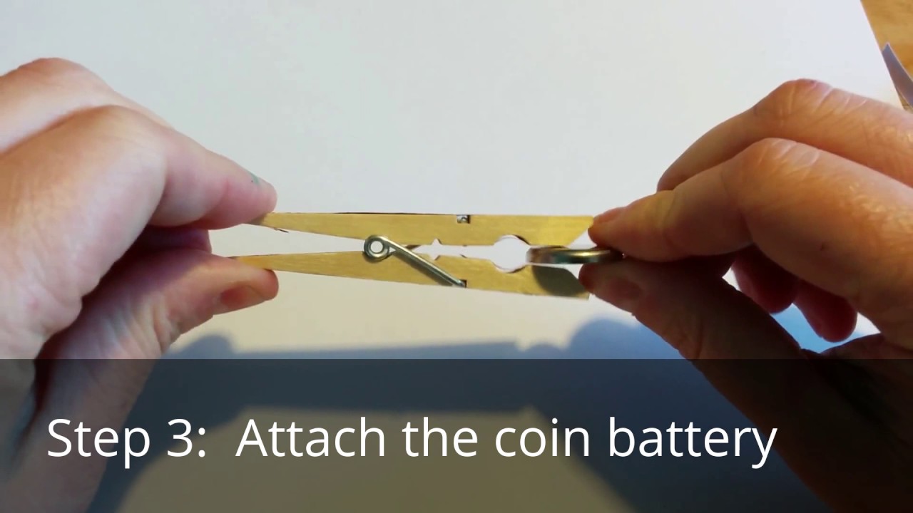 LED Projects:  Clothespin Flashlight