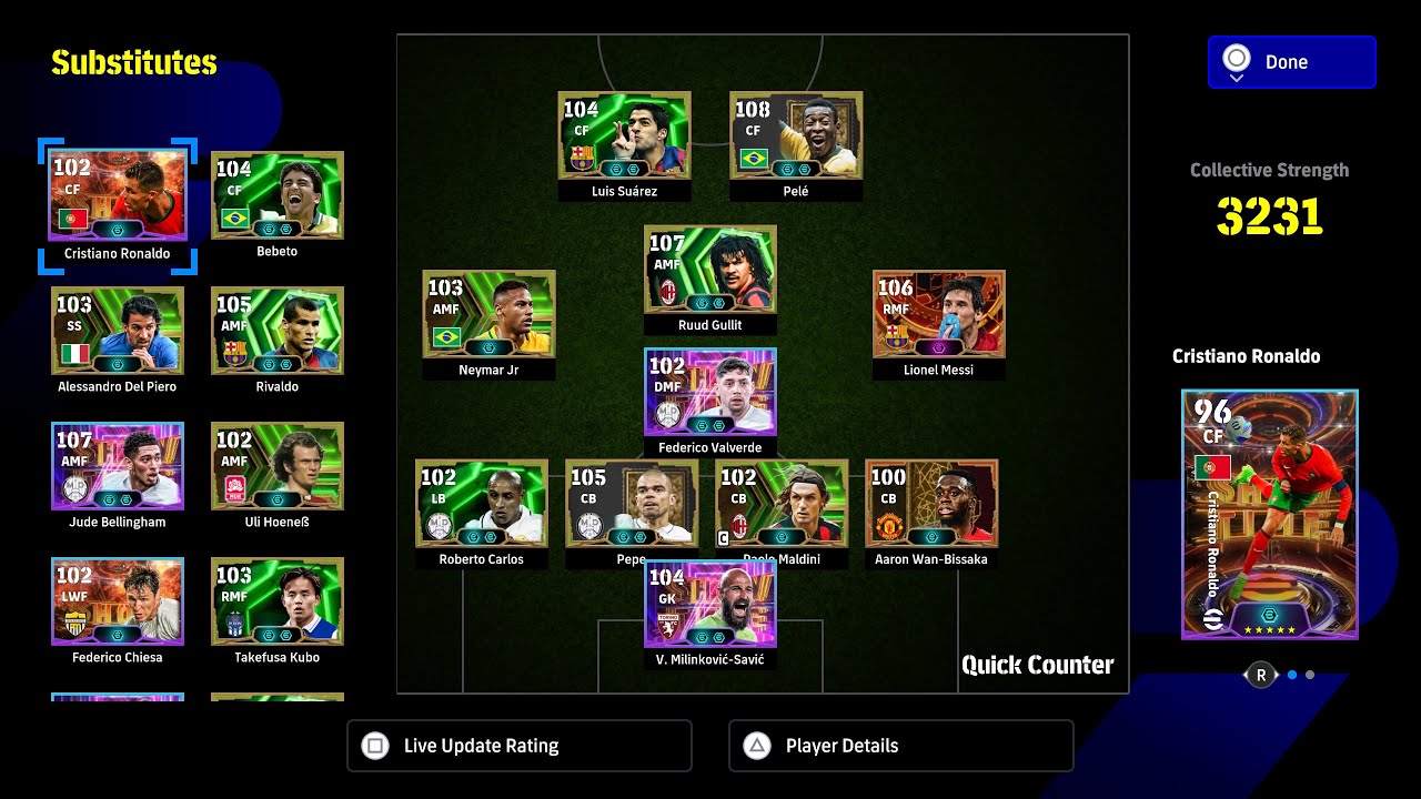 eFootball Events - المهمات الاسبوعية والديفشن