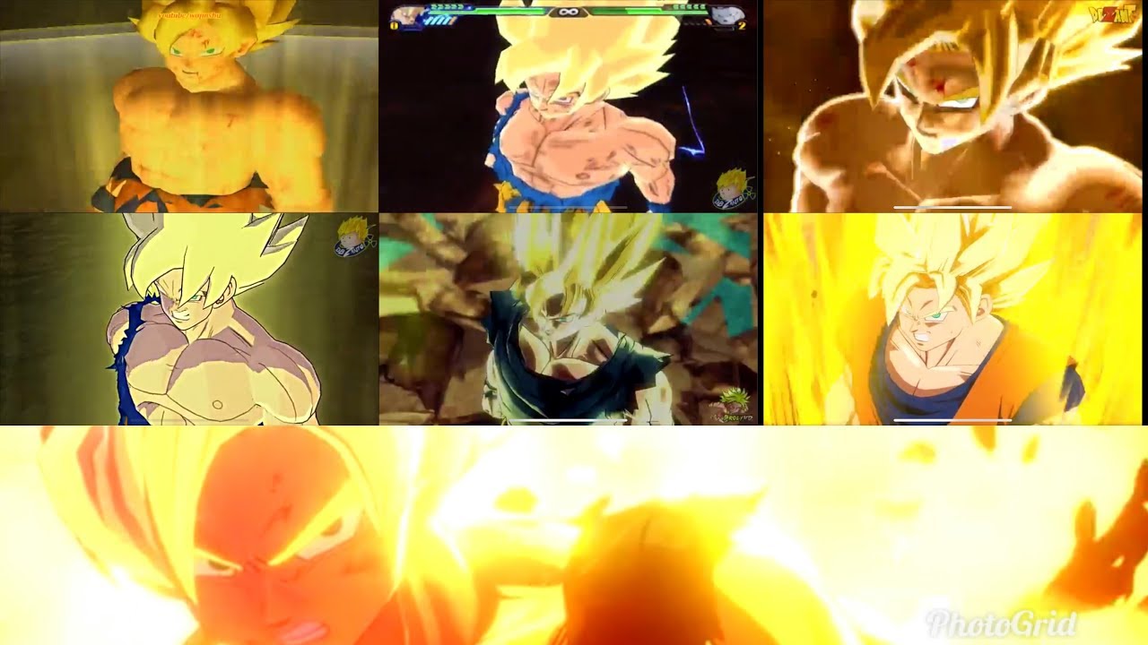 Evolution Of Goku Goes Super Saiyan in Dragon Ball Z Video Games (2002-2020)