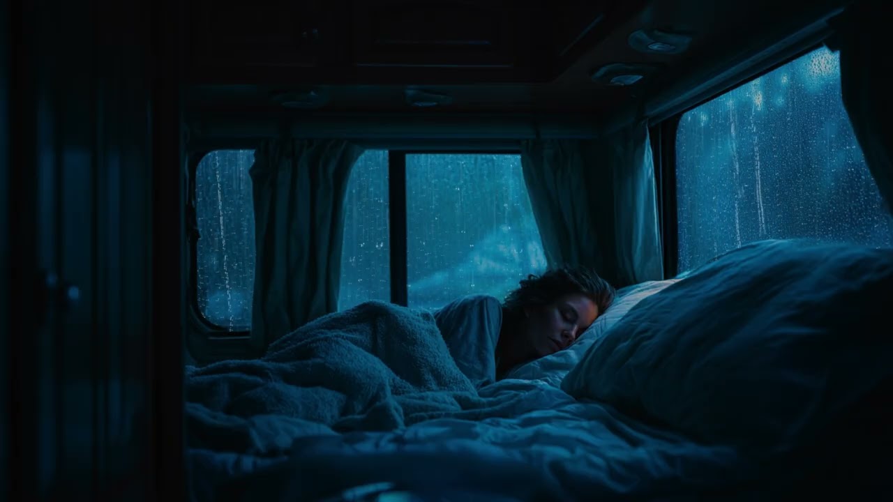 Heavy Rain Sounds on Car Window for Sleeping, Relaxation, Stress Relief | White Noise