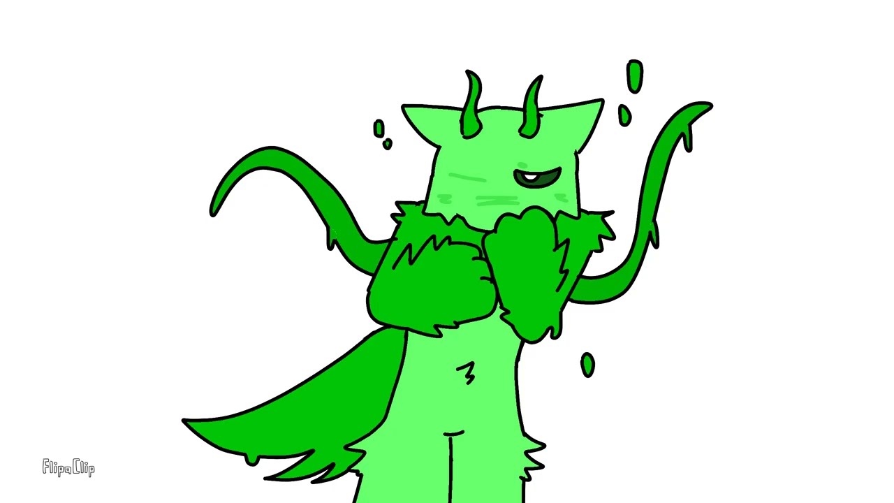 Transfur Animation // Green Vine Wolf