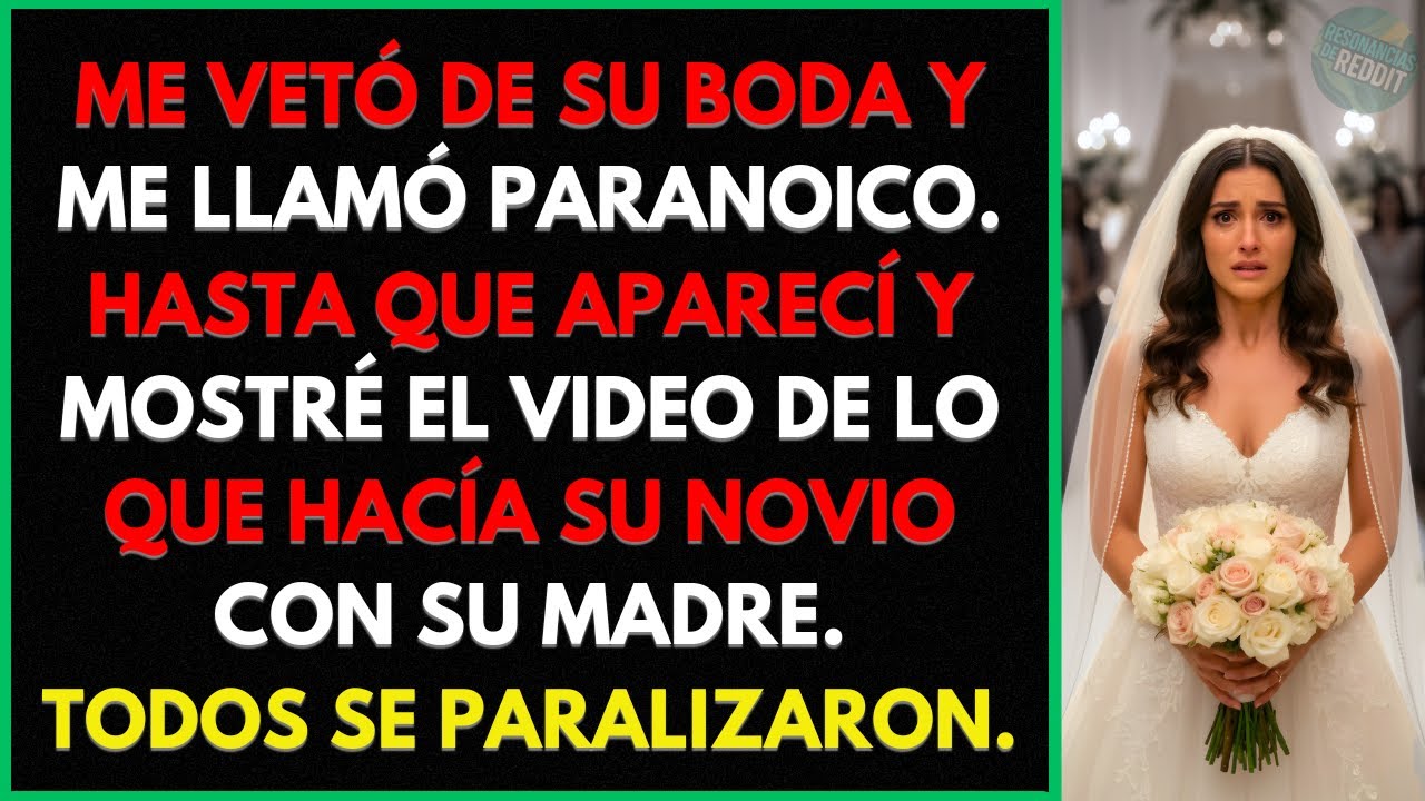 Mi Hijastra Me Vetó de Su Boda. Llegué Con El Video de Su Novio Con Su Madre. ¡Se Derrumbó!