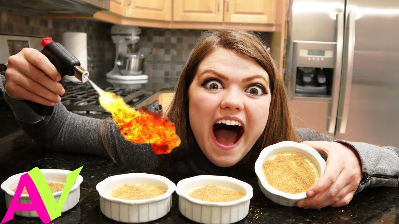Audrey Tries Cooking Creme Brulee For The First Time / Aud Vlogs