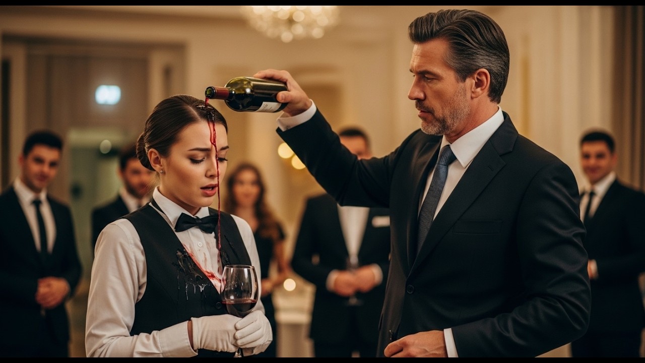 O Milionário Derrubou Vinho na Garçonete Para Humilhar… Até Ver Quem Ela Era de Verdade