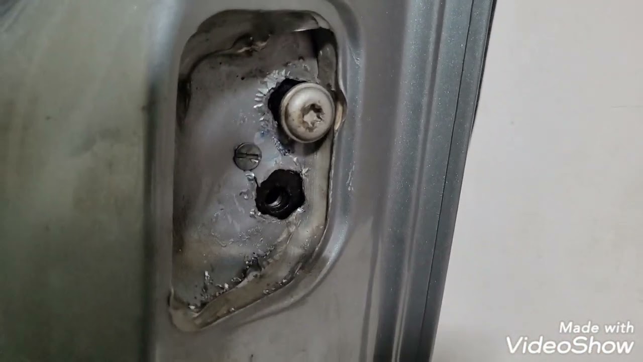Reparo sem solda na porta de correr da Doblo