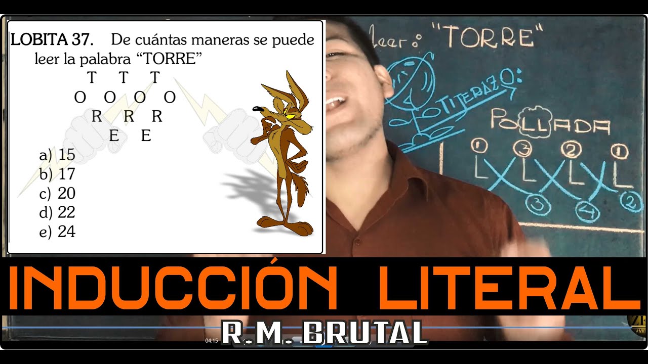 INDUCCIÓN LITERAL - Ejercicio - RAZONAMIENTO MATEMÁTICO - NUEVO 2020