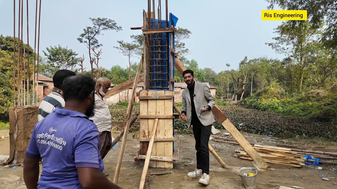 কলাম ঢালাই করার সঠিক নিয়ম ও রাজমিস্ত্রিদের গোপন টিপস।