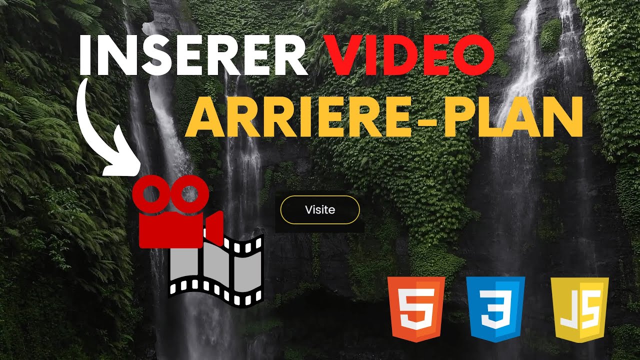 Comment INSERER une 🎞️Vidéo en Arrière-Plan d'une Page Web🌐 | HTML CSS & JS