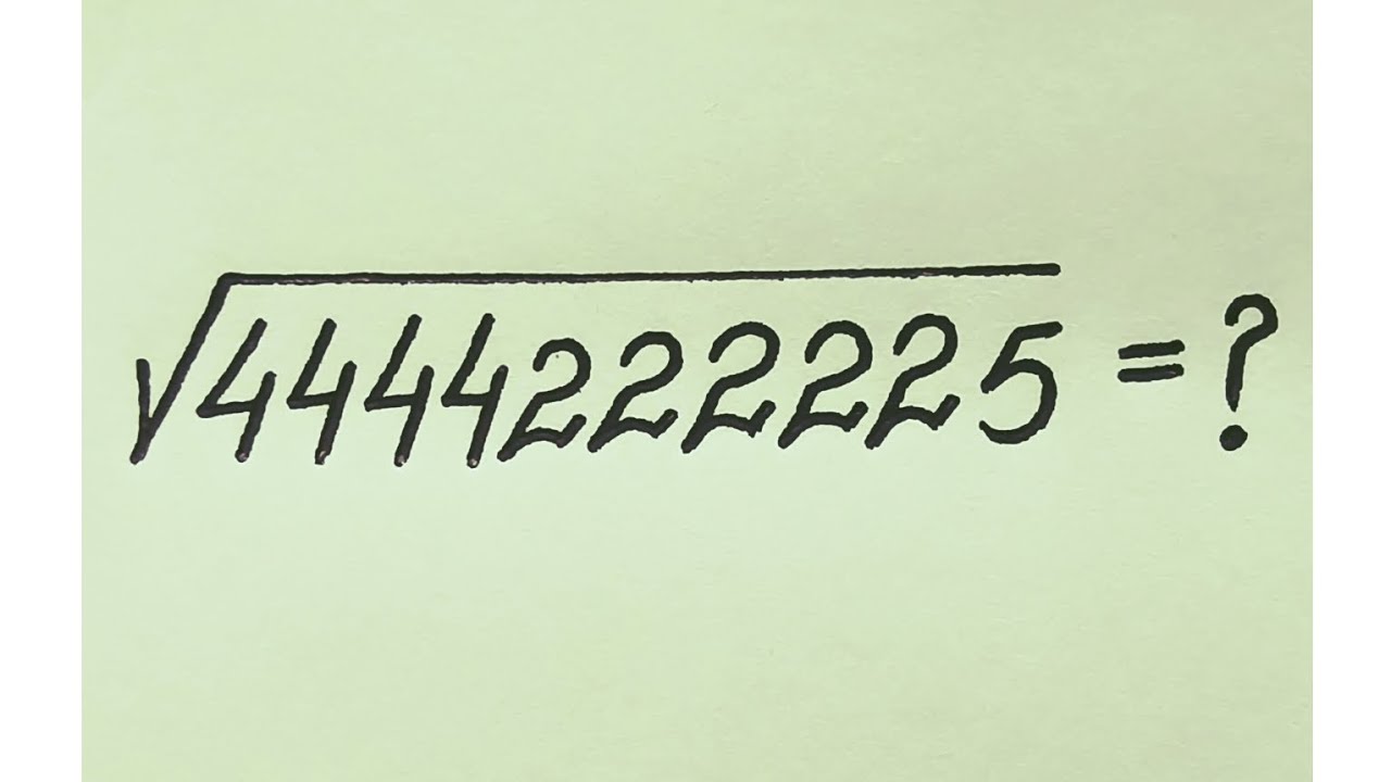 Harvard University Admission Interview Question  l Calculator Not Allowed l Olympiad Math