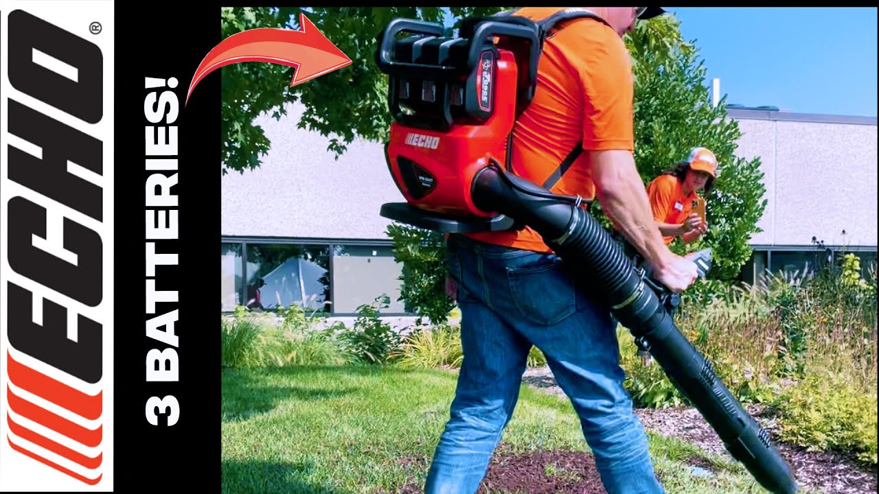 NEW!! Industry's First 3-Battery-Port Backpack Blower!  ECHO DPB-5800T