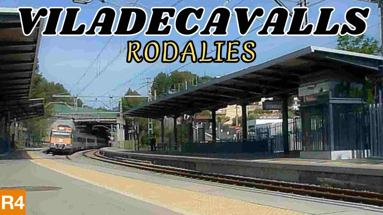 Línea R4 de trenes RODALIES RENFE. Parada de VILADECAVALLS