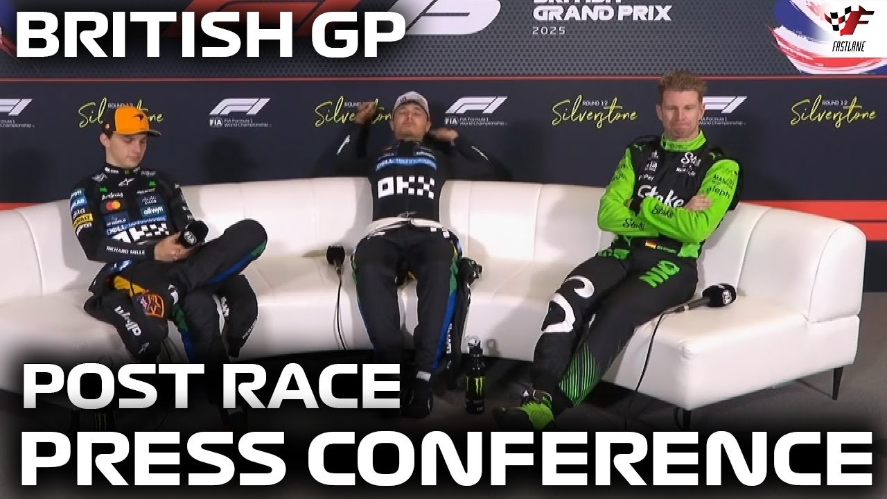 F1 Post-Race Press Conference British GP 2025 | Lando Norris, Oscar Piastri, Nico Hulkenberg