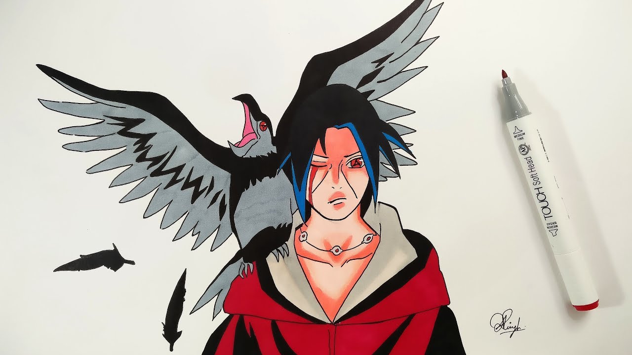 How To Draw Itachi Uchiha - Step By Step (Tutorial)