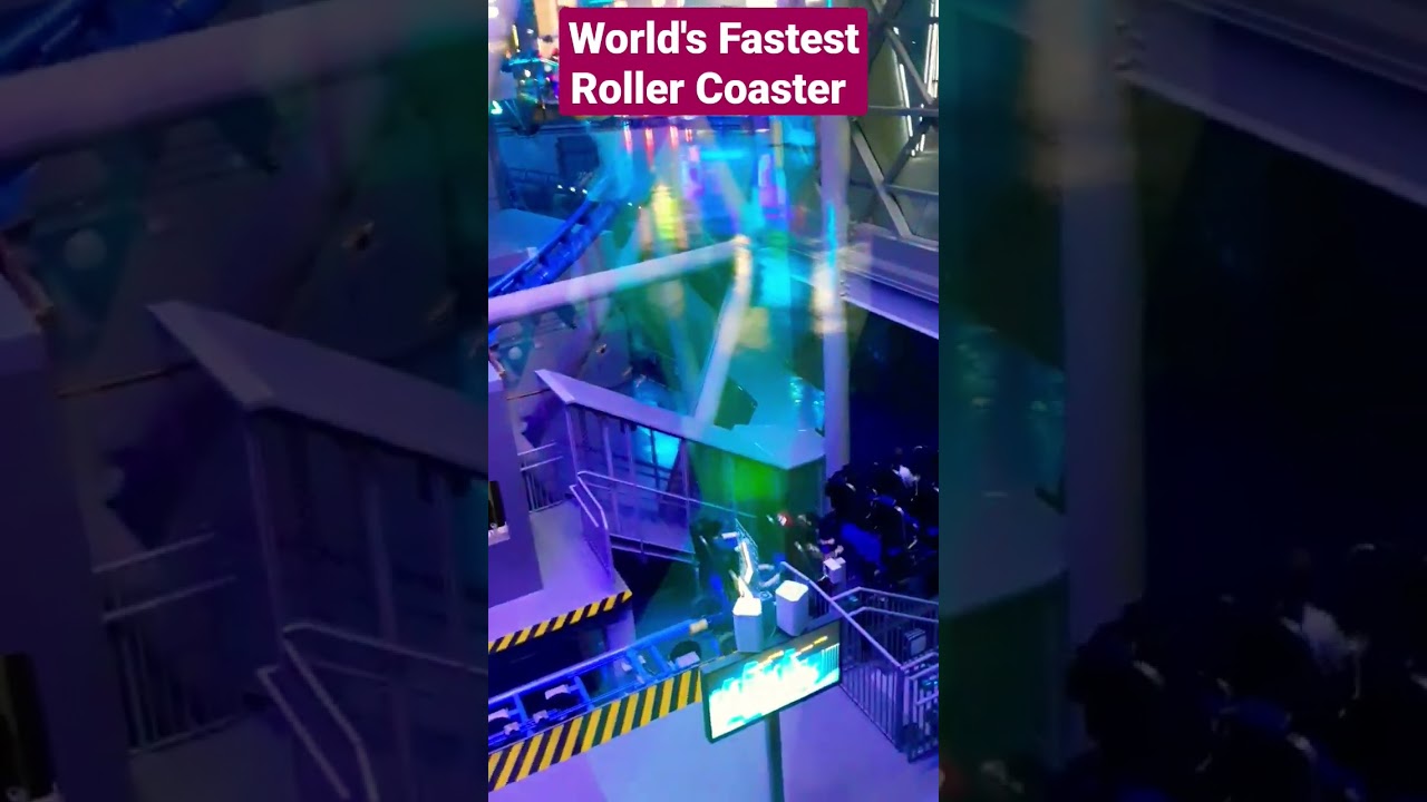 The Storm Coaster is the  World's Fastest Vertical Launch Roller Coaster Dubai Hills Mall #dubai ...