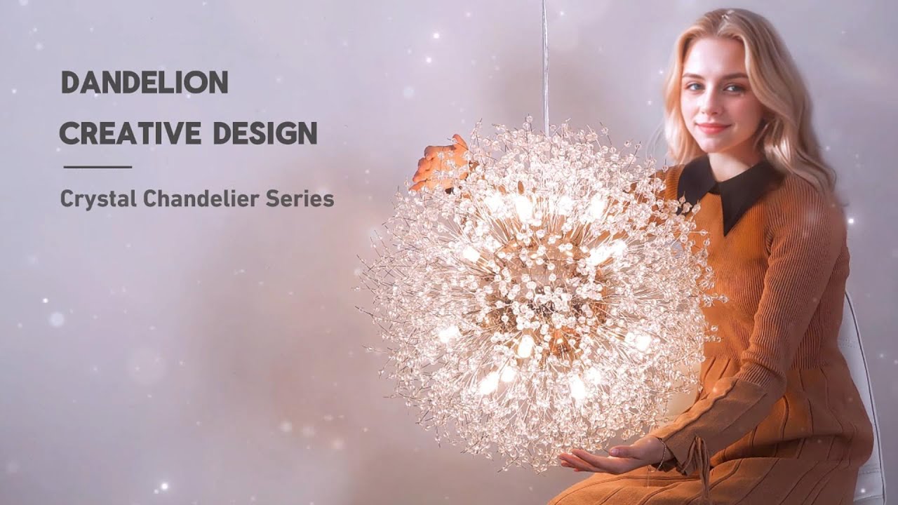 Like the modern design of art, the Dandelion Chandelier
