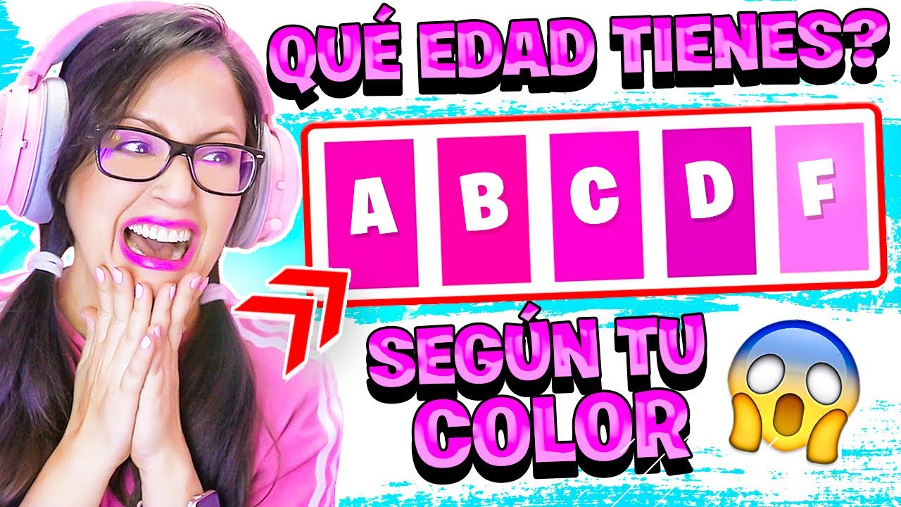 CUAL ES TU EDAD MENTAL? 😱 SEGÚN TU COLOR FAVORITO 😅 Sandra Cires Play