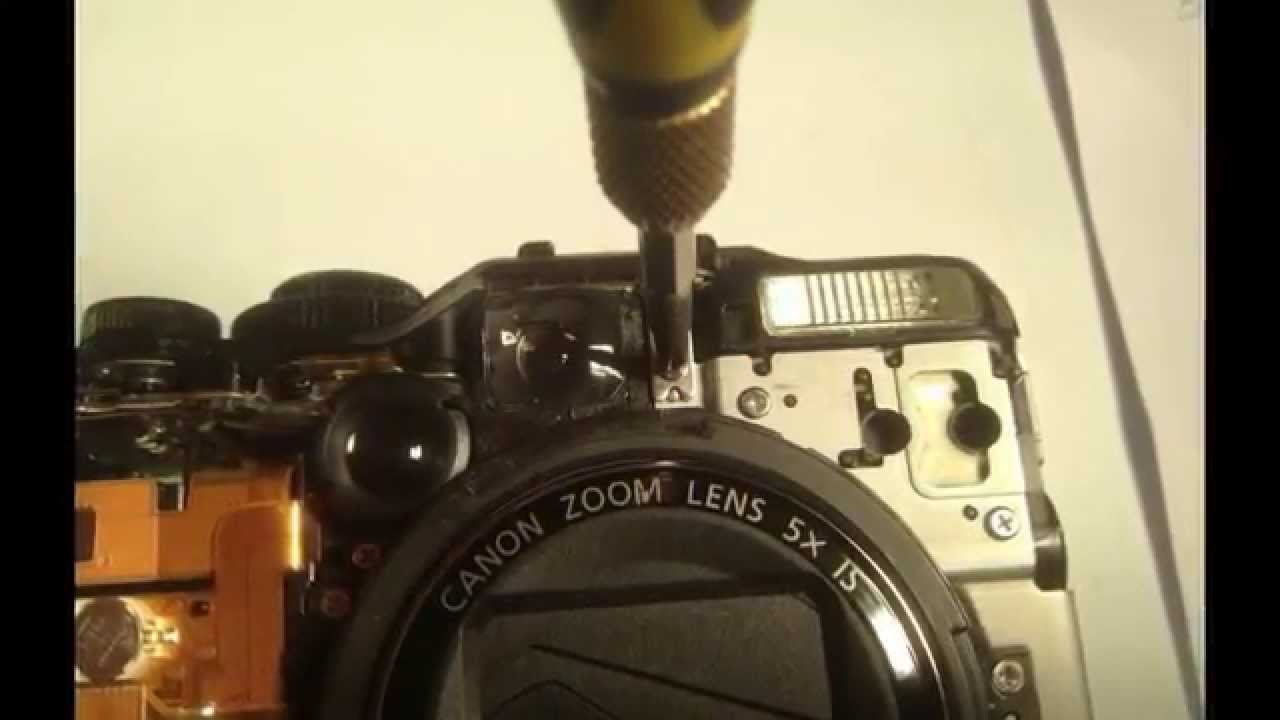 Canon G12 repair of zoom and buttons stuck