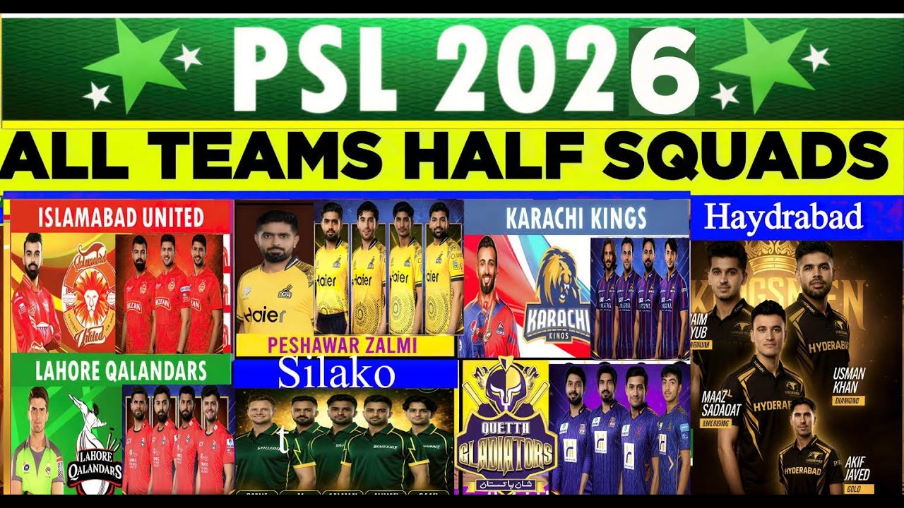 PSL 2026 All Teams Final Squads After Retention & Direct Signing | HBL PSL 11 Complete Update|Psl 11