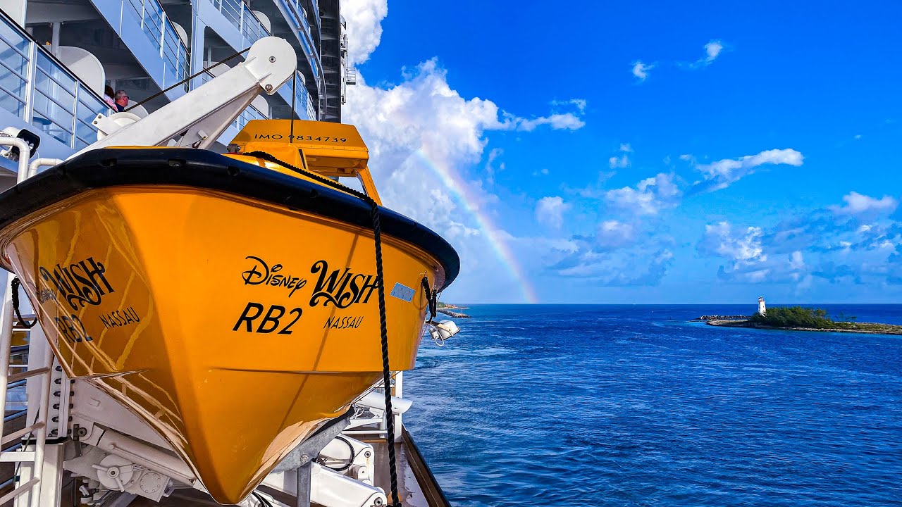 Disney Wish Maiden Voyage Nassau Arrival Time Lapse – July 16, 2022