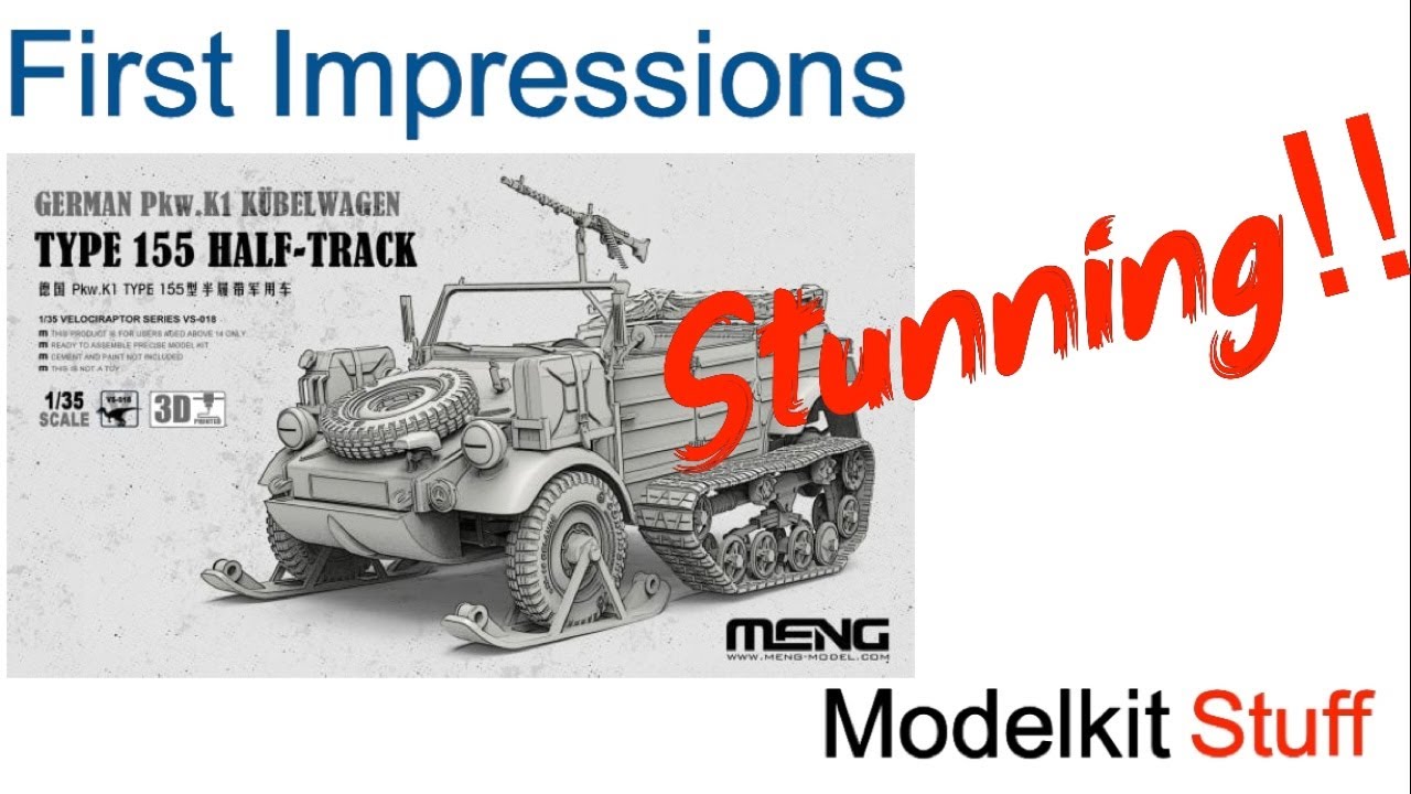 First Impressiona, Meng, 1/35 kublewagen Half track