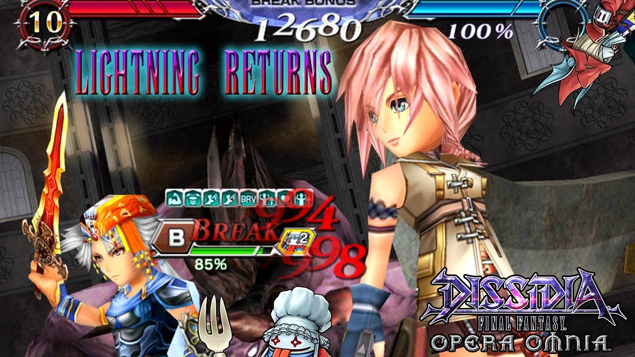 DFFOO JP - Lightning Intertwined Wills SHINRYU (Lightning Returns! Freya and Quina are here too!)