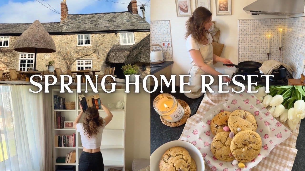 Spring Home Reset: Slow Living in March in the English Countryside, Seasonal Cooking & Baking Vlog