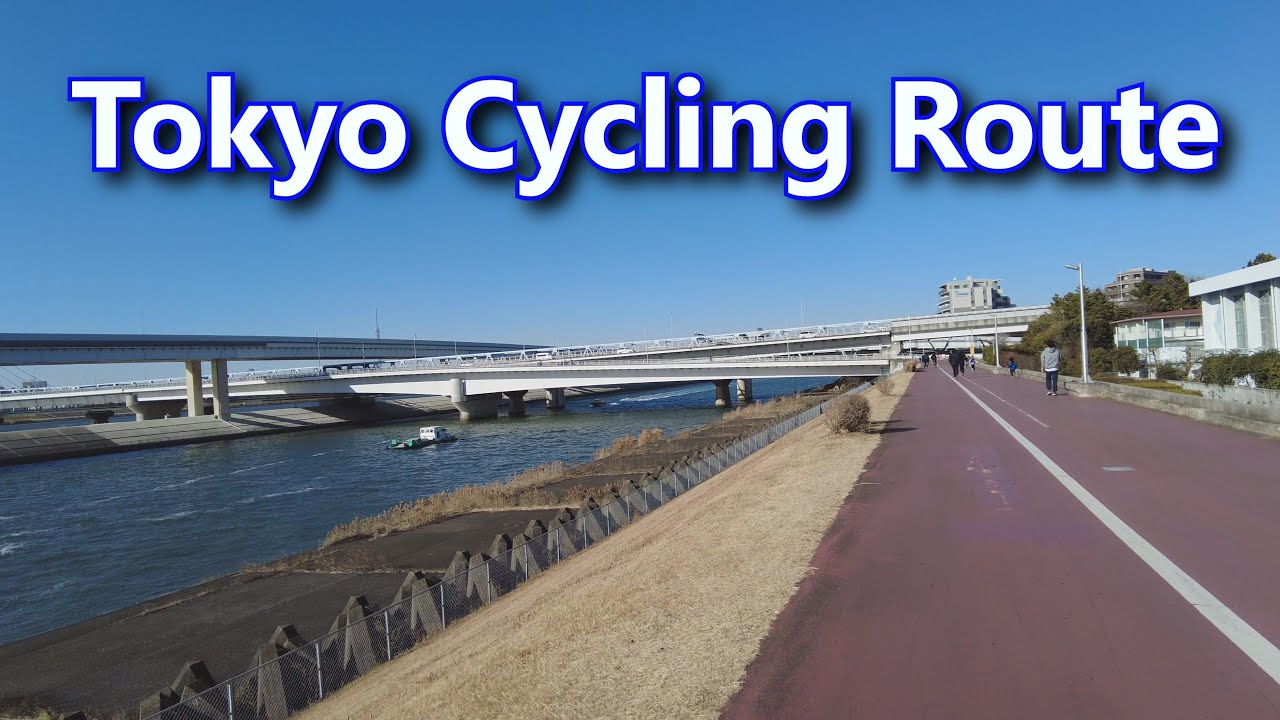 Cycling Along the Arakawa River in Edogawa, Tokyo
