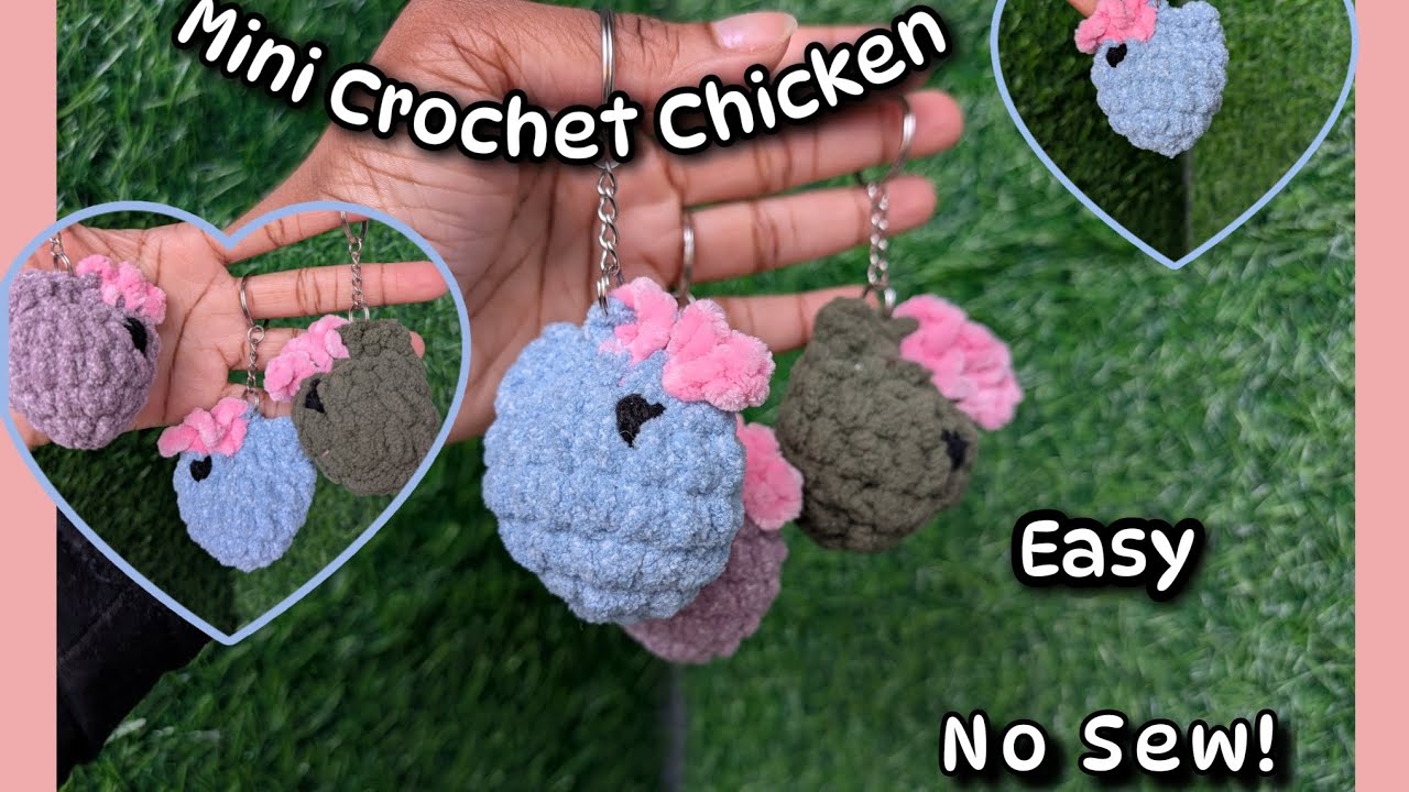 Easy | Beginner Friendly | Mini Crochet Chicken | Keychain Tutorial @CozyComfyLoops 