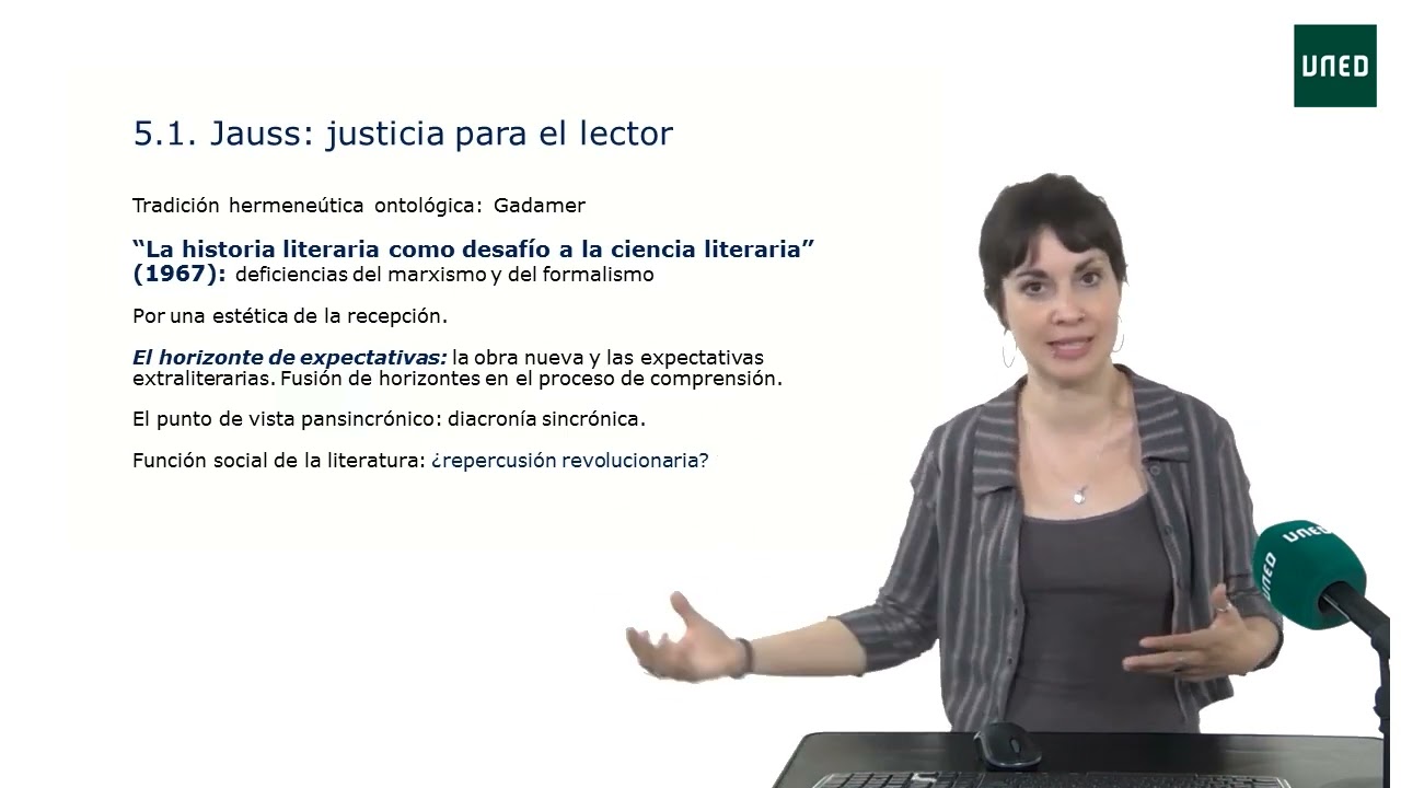 Sesión 5: El lector: teoría de la recepción