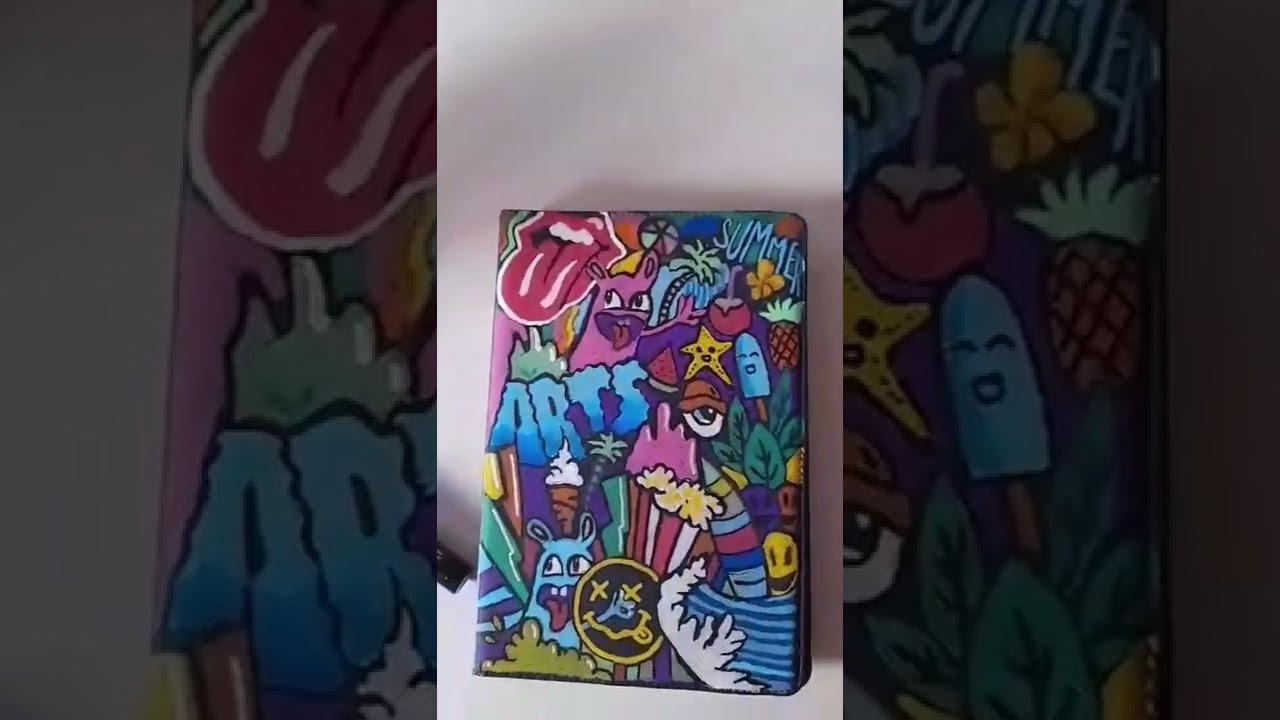 PERSONALIZO MI FUNDA de TABLET CON LOS POSCA !