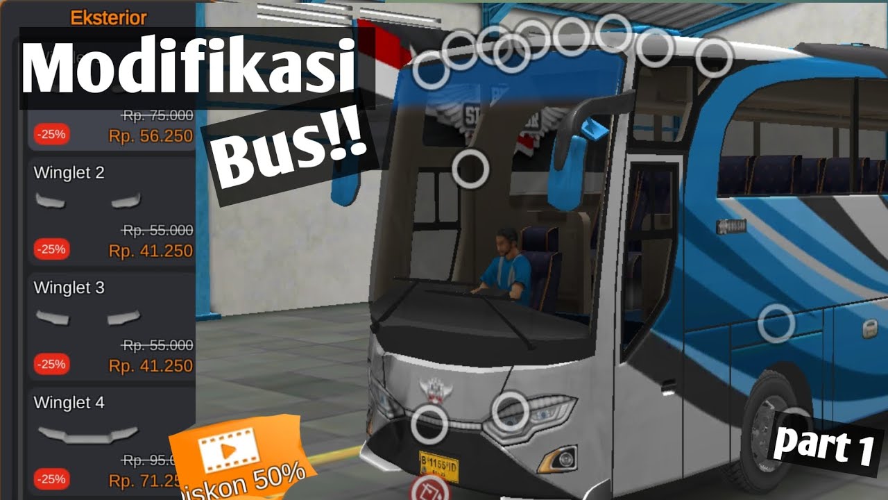 Modifikasi bus part 1#buspariwisata #bussid 