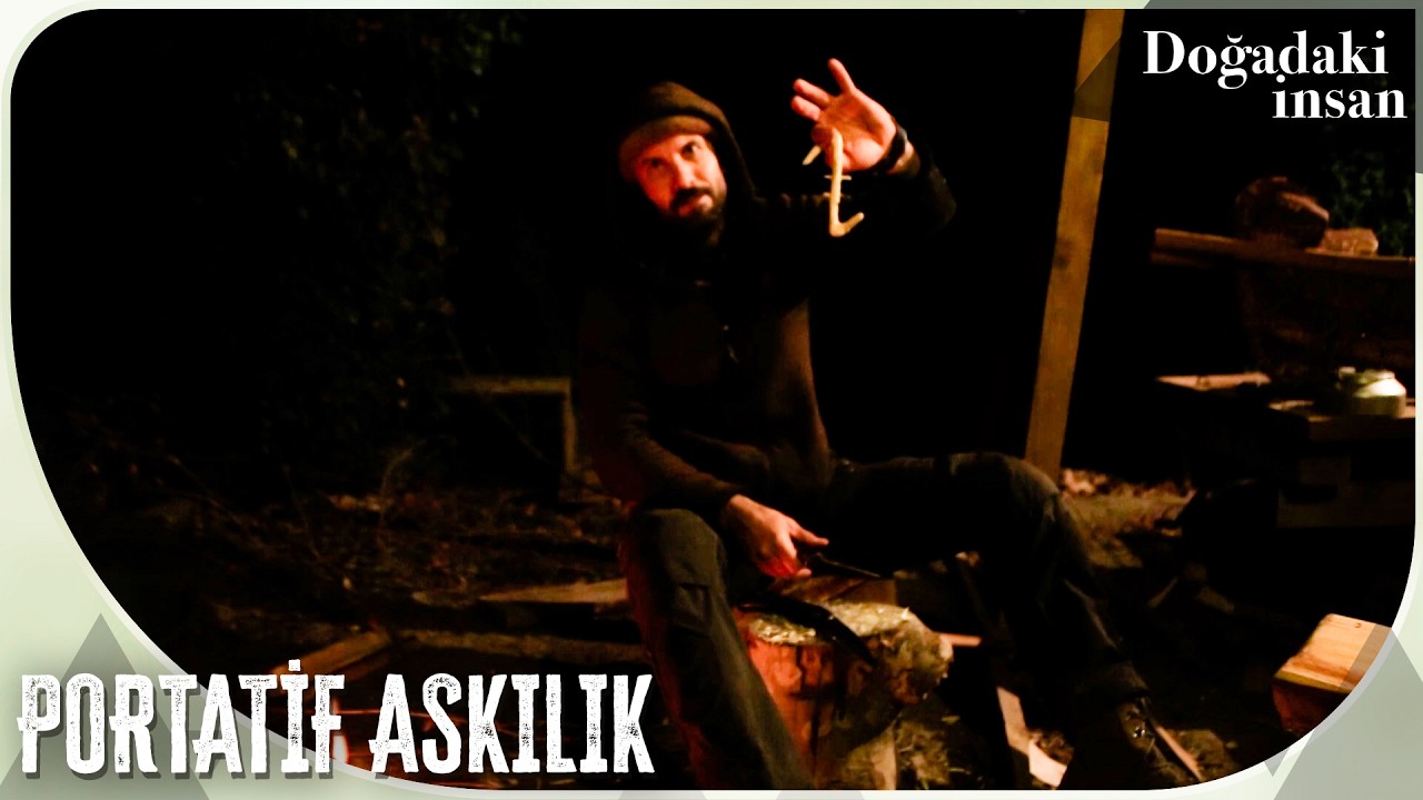 Kızılcık ağacının dalından portatif askılık yapımı | Doğadaki İnsan 66. Bölüm